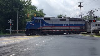 Malcolm Ave level crossing Hasbrouck Heights NJ [upl. by Zilada]