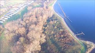 Prachtige dronebeelden vrouwenpolders strand en veerse meer [upl. by Ayinat]