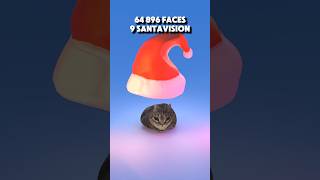 Spinning cat vs Santa hat subdivision 3danimation simulation santa cat [upl. by Camfort]