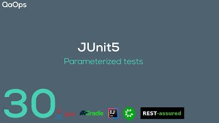 JUnit5  Parameterized tests [upl. by Gean]