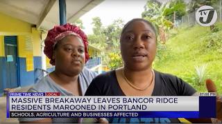 Massive Breakaway Leaves Bangor Ridge Residents Marooned in Portland  TVJ News [upl. by Mcconnell]