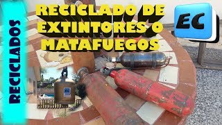 Que podemos hacer con matafuegos o extintores viejos RECICLADO [upl. by Gussman]