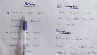 Mechanism of an Enzyme actionLock and key modelinduced fit modelClass 11Chapter 3 [upl. by Alliuqa405]