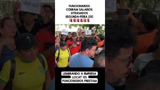 manifestação por falta de pagamento dos vigilantes [upl. by Ramraj502]