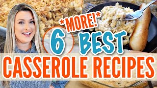 6 BEST CASSEROLE RECIPES  Quick Easy StressFree Dinners [upl. by Seravat746]