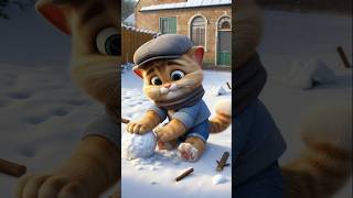 Snowy Misadventures A Cat’s Day in Winter Wonderland ☺️😍😺 shorts snow [upl. by Ralston642]