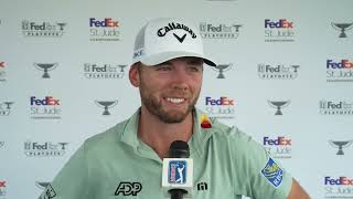 Sam Burns Thursday Interview 2024 Fedex St Jude Championship © PGA Tour [upl. by Boj]