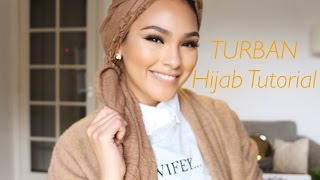 Fall Trendy Turban Tutorial Quick amp Pinless [upl. by Strenta993]