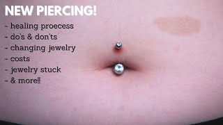 Beginners Guide to a Navel Piercing  What to Know amp Expect [upl. by Aihcropal353]