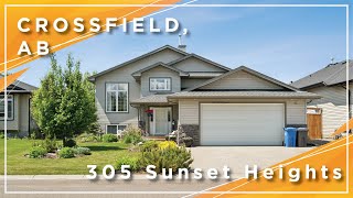 Calgary Real Estate Property Video Tour Production  305 Sunset Heights Crossfield AB [upl. by Imoian73]