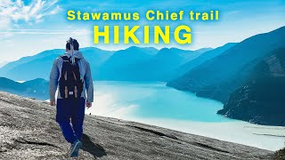 Hiking in Squamish Stawamus CHIEF trail British Columbia Canada hiking trail [upl. by Renaldo917]