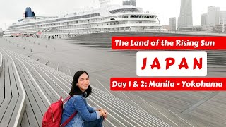 Manila to Osaka to Tokyo to Yokohama  Japan Travel Day 1 and 2 [upl. by Eoin]