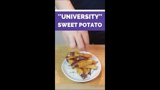 shorts 【Japanese Dessert】Fried Sweet Potato in Sticky Carmel Sauce [upl. by Aicinat833]