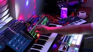 New Years Ambient Eve with Moog Werkstatt Beatstep Pro System 1m Microbrute Space Echo [upl. by Kendra696]