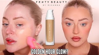 NEW FENTY BEAUTY SOFTLIT LUMINOUS FOUNDATION FIRST IMPRESSIONS amp WEAR TEST [upl. by Mylor208]