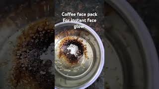 Coffee face pack for instant party glow [upl. by Yerocal616]