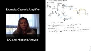 Example Cascode Amplifier  DC and Midband Analysis [upl. by Dnallor]