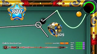 8 ball pool 325 Miami Rings Level 870 🙀 Chalk Fu Knockout Cue Max [upl. by Neerbas987]