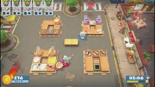 Overcooked 2 All You Can Eat Level Kevin 2 Two Players Three Stars [upl. by Zingg]