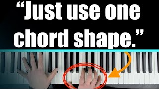 How to easily improvise BEAUTIFUL Piano music using this chord shape [upl. by Libby]