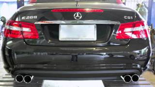 BENZ E200 Cabriolet ● TRR Catback Exhaust System ● [upl. by Anjela897]