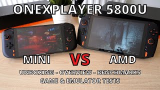 ONEXPLAYER AMD and Mini Ryzen 5800U review and comparison with other Windows gaming handhelds [upl. by Roosevelt]