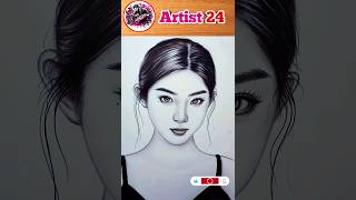 Beautiful girls face drawing ideas step by step shorts drawing art [upl. by Ayenet]