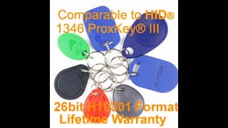 Proximity Key Fob for HID reader [upl. by Ahsha579]