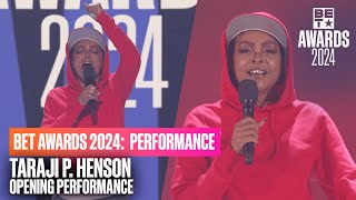 Taraji P Henson SHOWED UP With Her Opening Performance Of quotIts About Usquot  BET Awards 24 [upl. by Ennoryt]