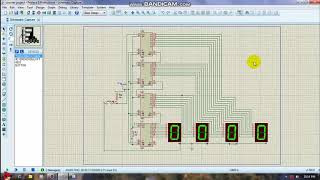 2019  Simple 4Digit 7 segment up counter with button project using CD4033 IC [upl. by Mommy]