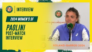 Paolini Semifinal postmatch interview  RolandGarros 2024 [upl. by Llezniuq]