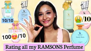 Rating all my Ramsons Perfume  Ramsons Perfume Haul  Huge Perfume haul  Luxury Perfume Dupe [upl. by Eerpud]