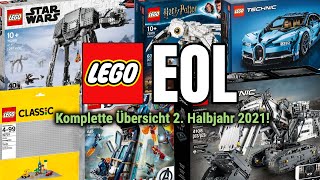 Keine Baseplates mehr LEGO EOL Liste 2 Halbjahr 2021  Komplette Übersicht 1 [upl. by Erapsag]