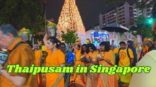 Thaipusam in Singapore 2024  littleindia singapore thaipusam2024 [upl. by Ettevad]