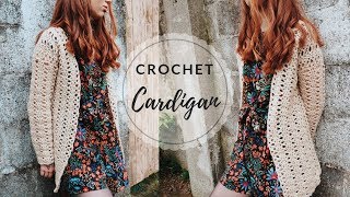 Crochet Cardigan Tutorial [upl. by Lulita]