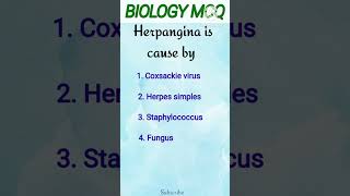 Herpangina is cause byneetexamaiapgetentrance exam [upl. by Feliza]