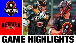 Maryland Whipsnakes vs Denver Outlawss Highlights  2024 Premier Lacrosse League [upl. by Atteynek]