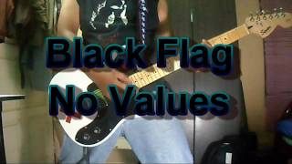 Black Flag  No Values Guitar Cover [upl. by Gustave]