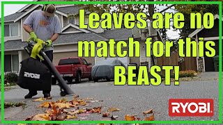 RYOBI RY40405 40V VacAttack Leaf Vacuum and Mulcher  Tools in Action  Shorts  202139 [upl. by Bob]