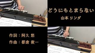 【大正琴1人アンサンブル】どうにもとまらない山本リンダ歌詞付き琴修会 [upl. by Acirt]