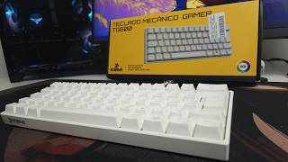 TECNOLOGIA E INOVAÇÃO Teclado Gamer Mecânico KMM8  STEAMPUNK KMEX  GAMING MASTER [upl. by Tiraj]