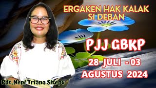 RENUNGAN PJJ GBKP MINGGU INI 28 JULI  03 AGUSTUS 2024 [upl. by Lecram]