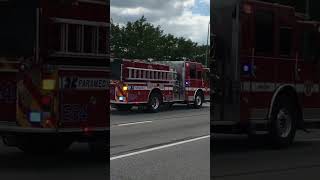 Olathe KS FD Engine 54 Responding 73017 1450hrs [upl. by Hewet]