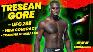 Tresean Gore on UFC 298 Training at MMA Lab amp not impressed by Du PlessisStrickland [upl. by Pollyanna]