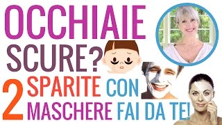 COME ELIMINARE le OCCHIAIE SCURE 2 MASCHERE fai da te NATURALI per CONTORNO OCCHI Parte 3 [upl. by Eimmaj]