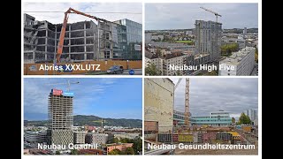 Baustellenupdate 9  Abriss XXXLutz Neubau High Five Quadrill und Garnisonstr [upl. by Nomzed]