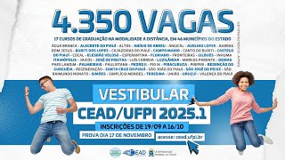 Vestibular CEADUFPI 20251 [upl. by Enelyar]