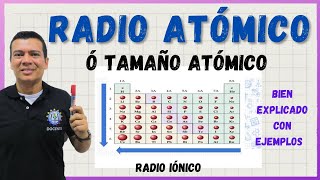 RADIO ATOMICO y RADIO IONICO CON EJERCICIOS Y EJEMPLOS [upl. by Aicela918]