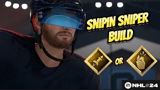 NHL24 EASHL SNIPIN SNIPER BUILD [upl. by Cirdnek185]