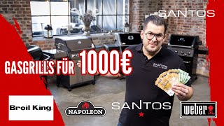 1000€ Gasgrill Vergleich 2023  Napoleon vs Weber vs Broil King vs SANTOS [upl. by Liek]